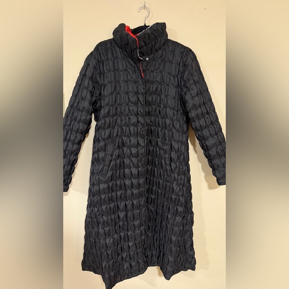 UbU Reversible Art Print Puffer Coat | Vintage Cityscape Jacket | M/L - Picture 9 of 9